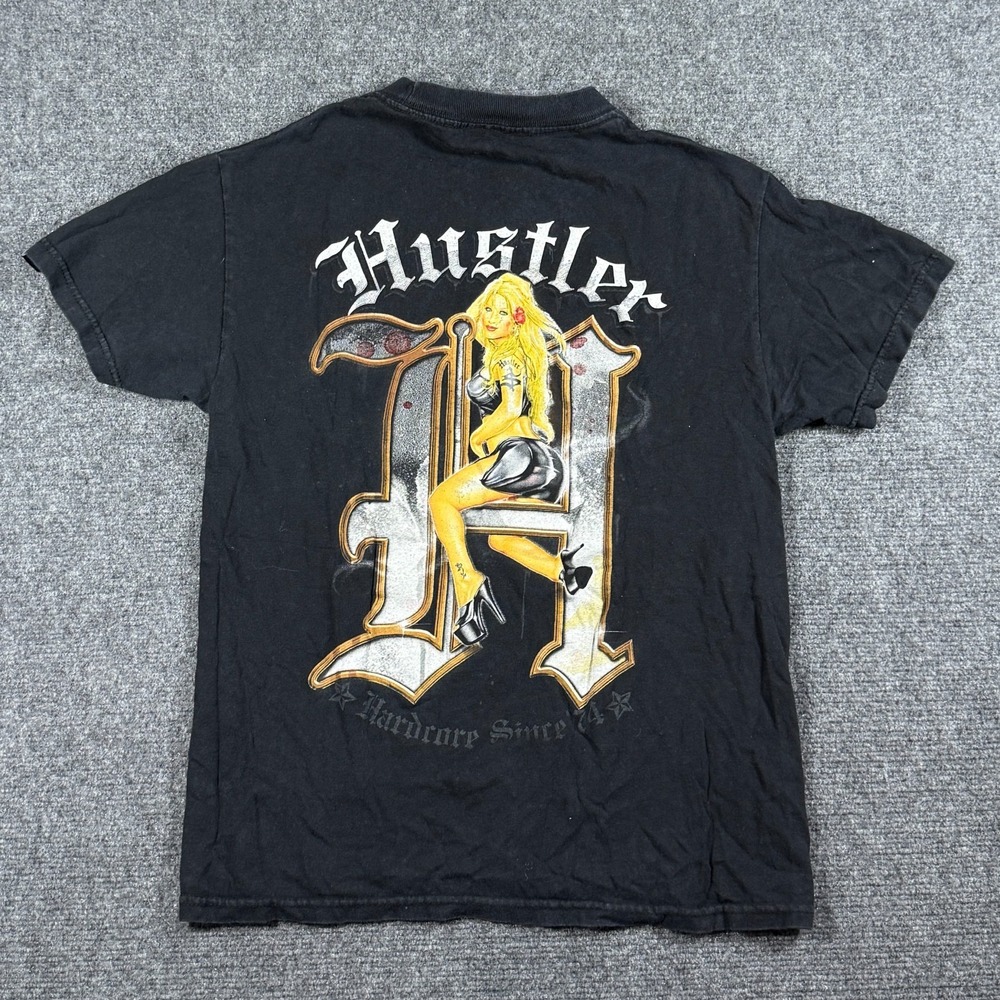 VTG Hustler Faded Shirt Mens Small Deadstock Streetwear Y2K 90s Retro Hippie